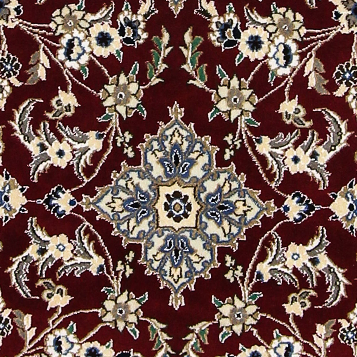 Tappeto corsia Tappeto Persero - Nain - Reale - 203 x 81 cm - rosso scuro