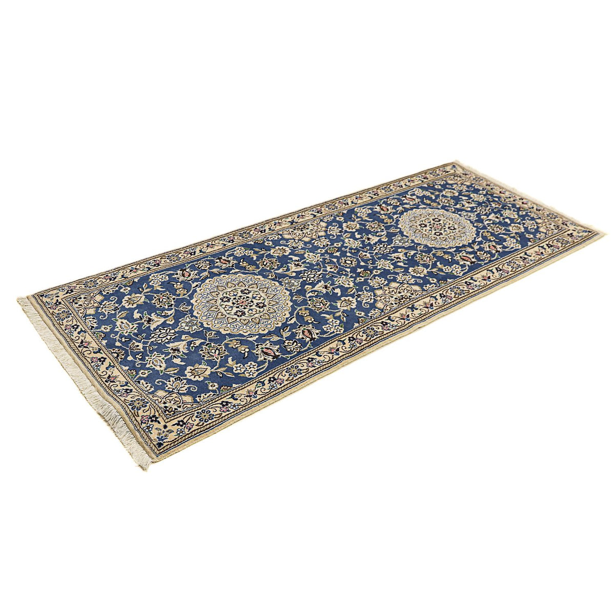 Tappeto corsia Tappeto Persero - Nain - Reale - 198 x 83 cm - blu