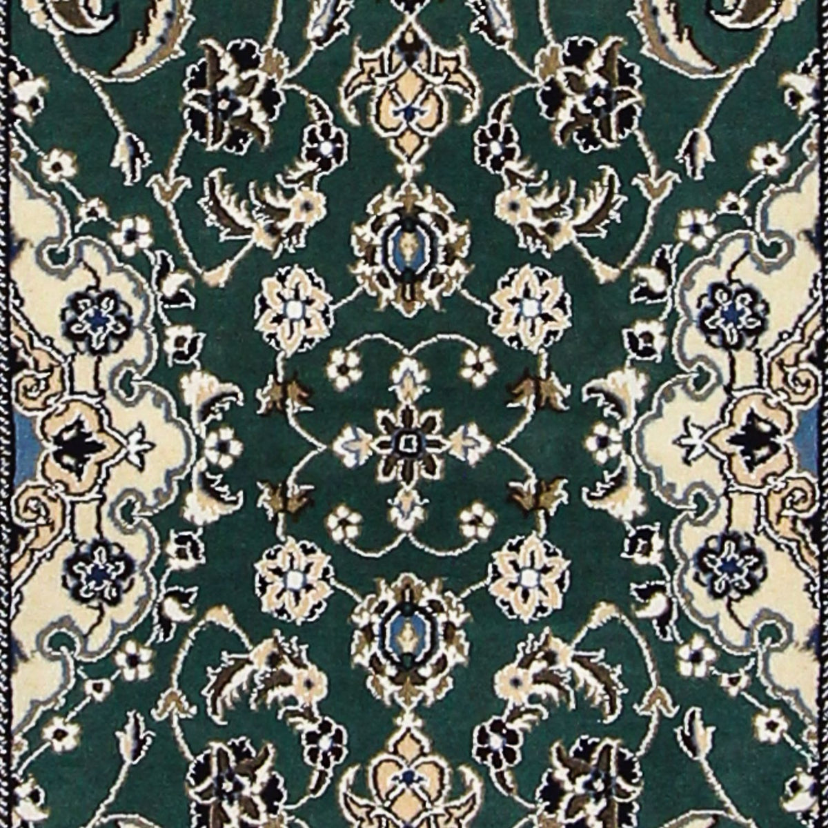Tappeto corsia Tappeto Persero - Nain - Reale - 200 x 60 cm - verde scuro