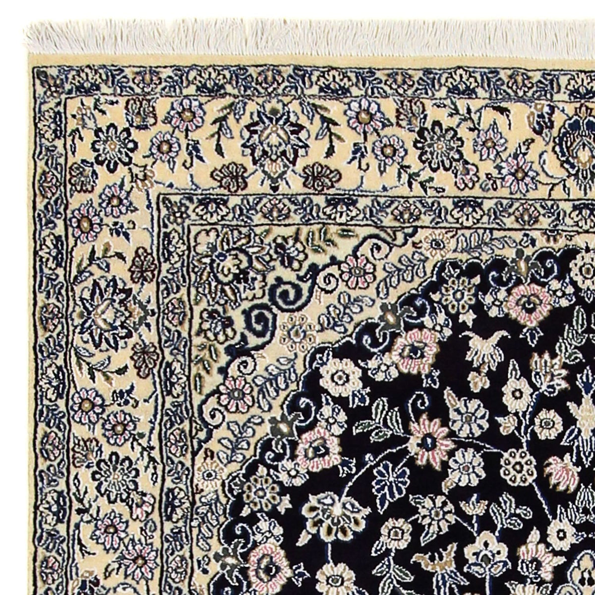 Tappeto Persero - Nain - Reale - 204 x 128 cm - blu scuro