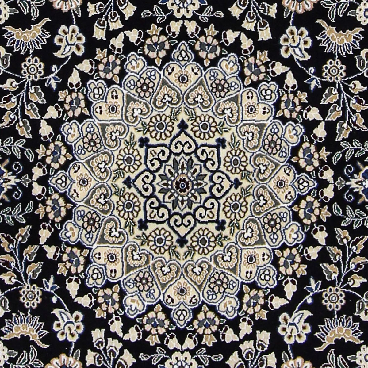 Tappeto Persero - Nain - Reale - 202 x 130 cm - blu scuro