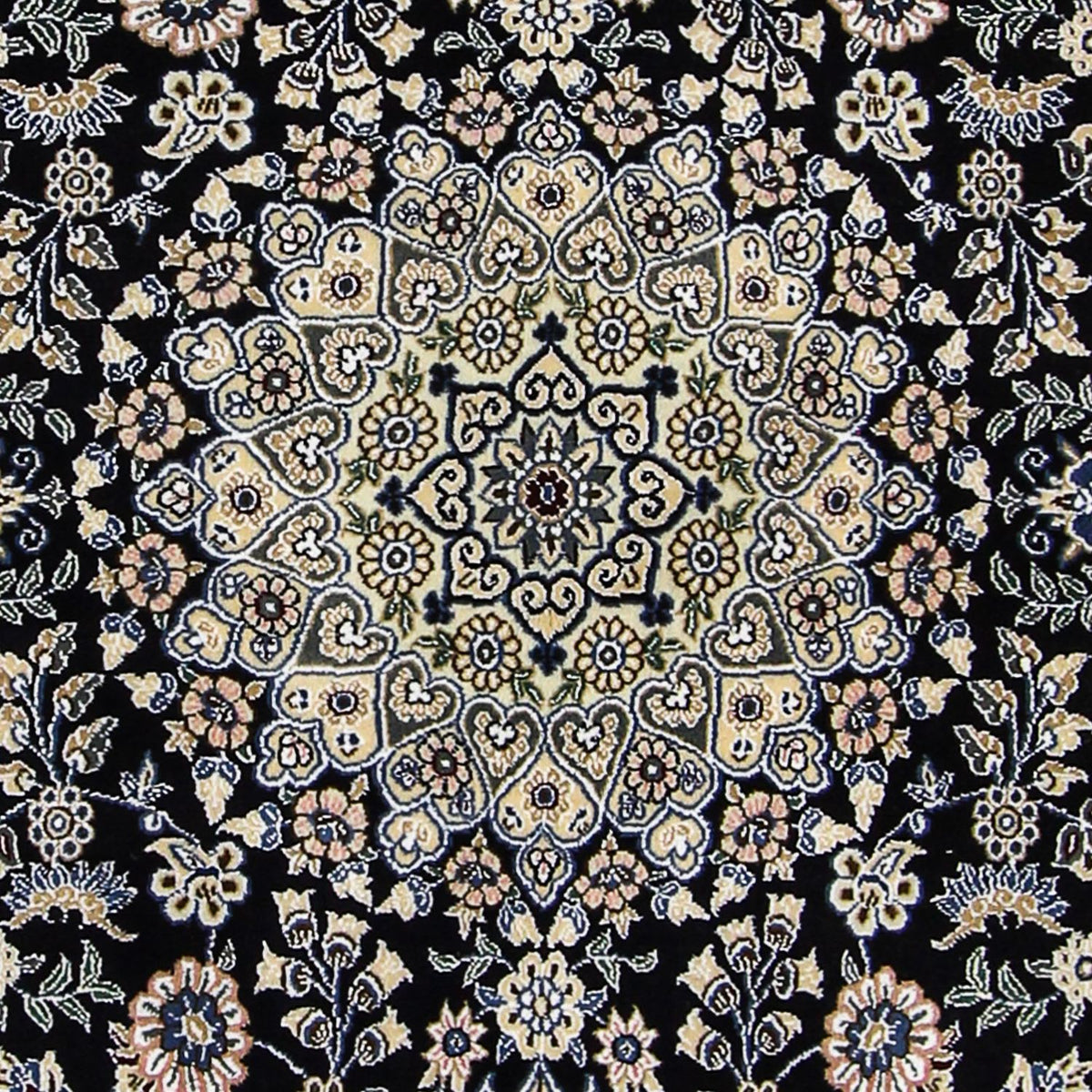 Tappeto Persero - Nain - Reale - 202 x 132 cm - blu scuro