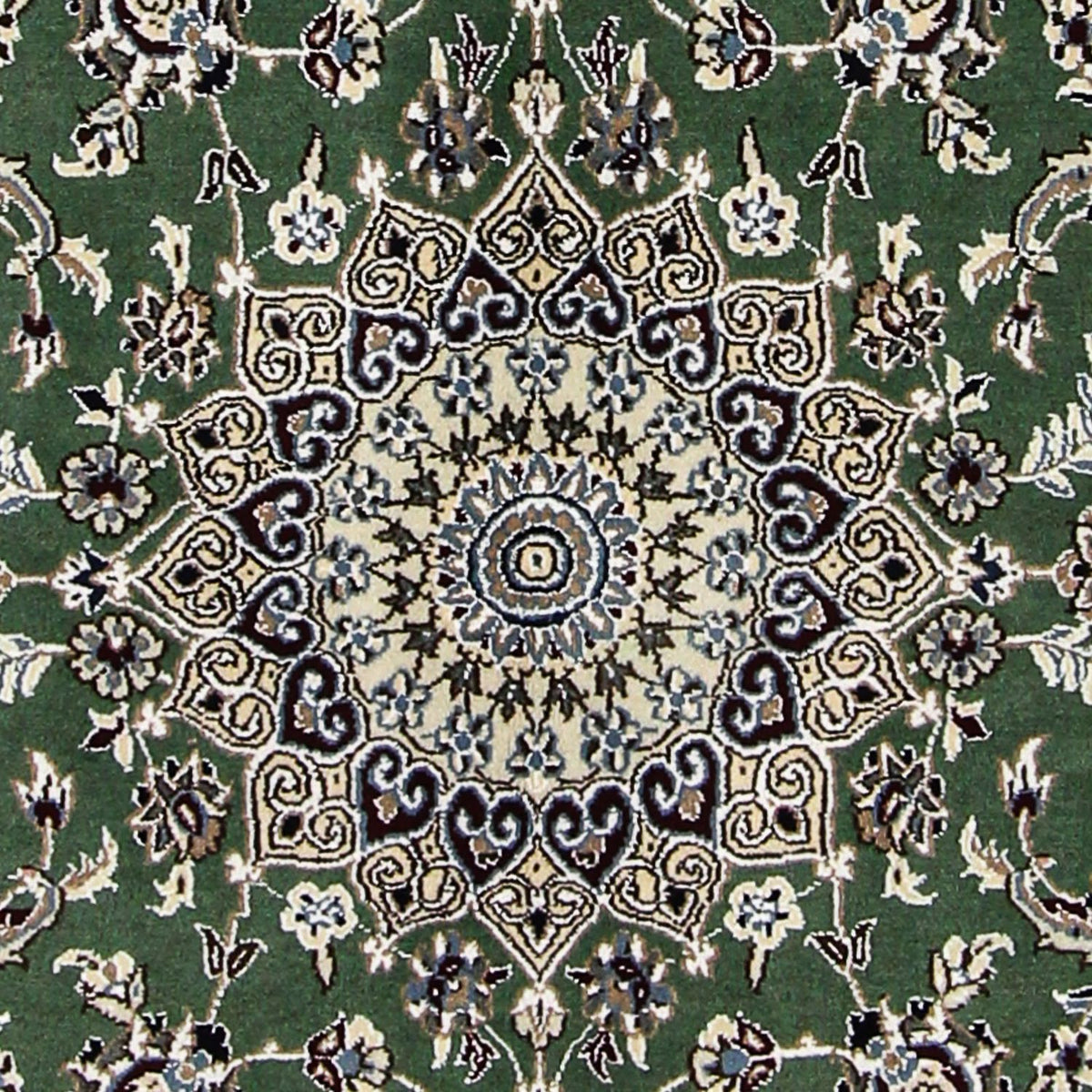 Tappeto Persero - Nain - Reale - 185 x 118 cm - verde scuro