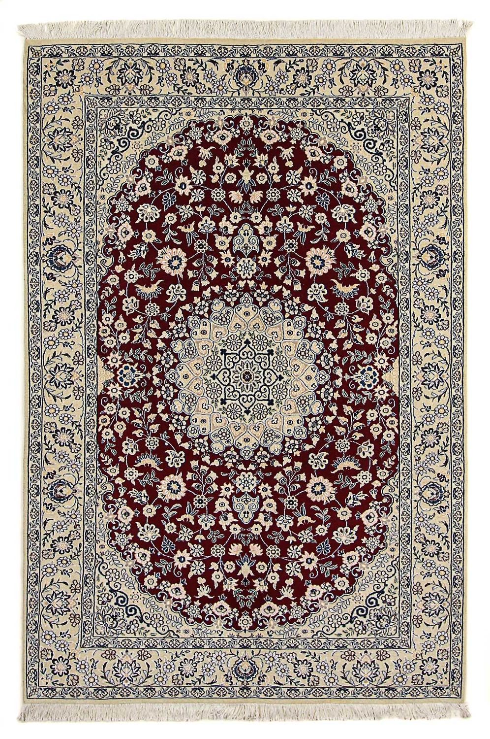 Tappeto Persero - Nain - Reale - 218 x 156 cm - rosso scuro