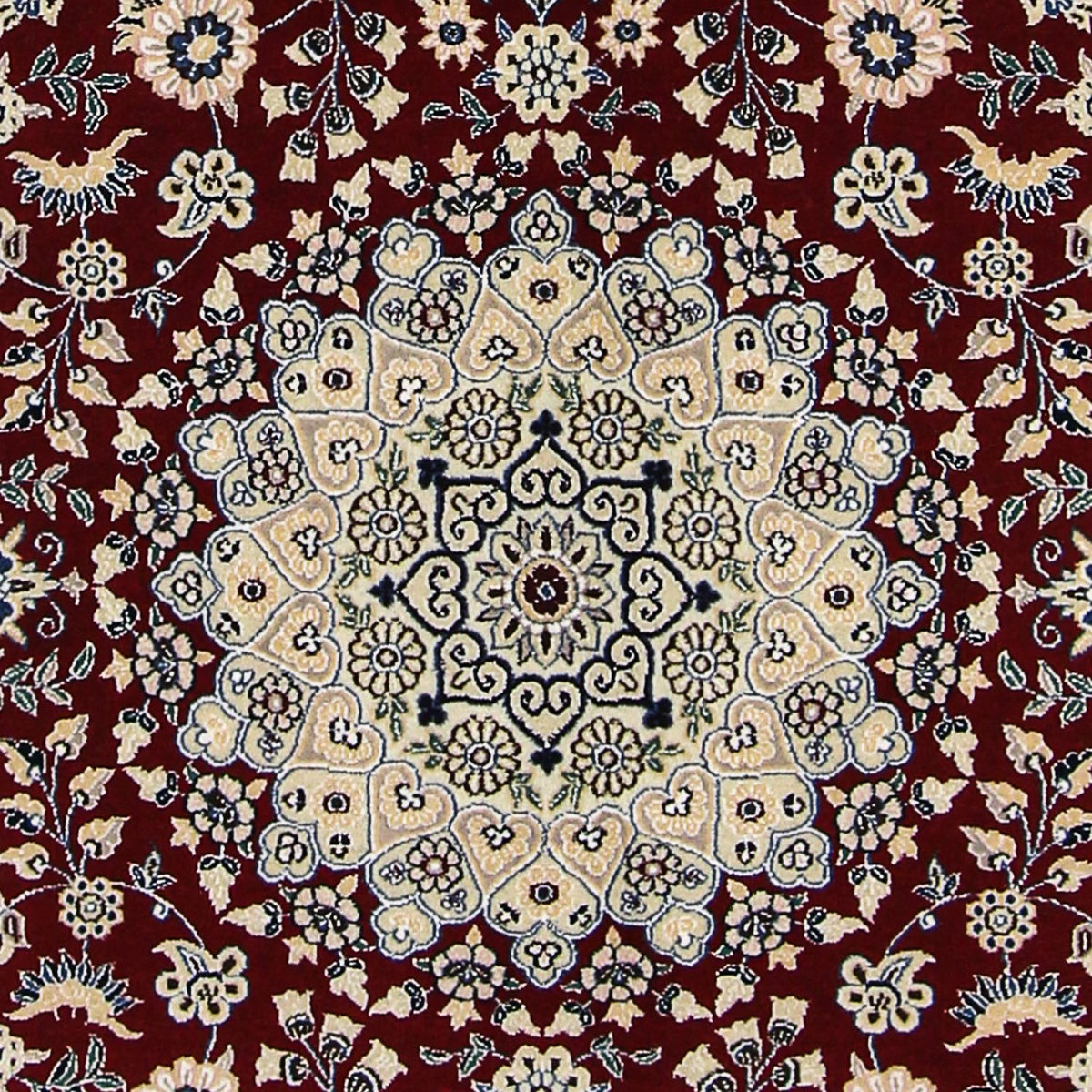 Tappeto Persero - Nain - Reale - 218 x 156 cm - rosso scuro