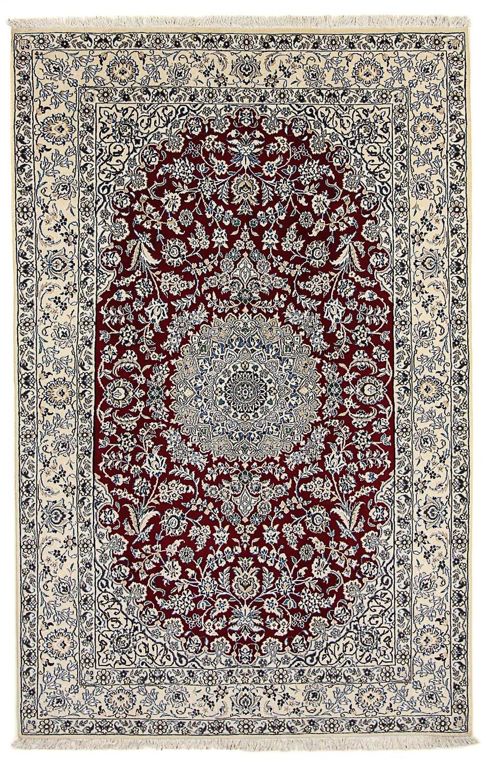 Tappeto Persero - Nain - Reale - 248 x 148 cm - rosso scuro