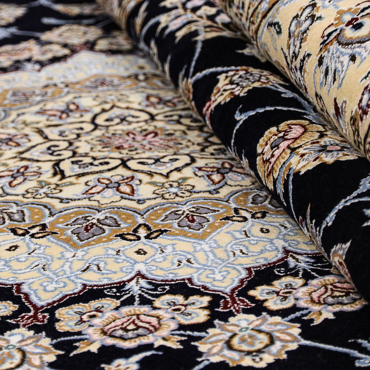 Tappeto Persero - Nain - Reale - 356 x 248 cm - blu scuro