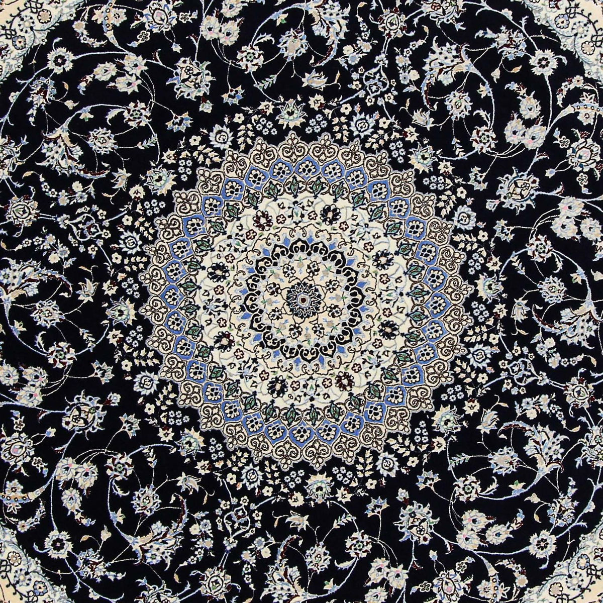 Tappeto Persero - Nain - Premio rotondo - 250 x 250 cm - blu scuro