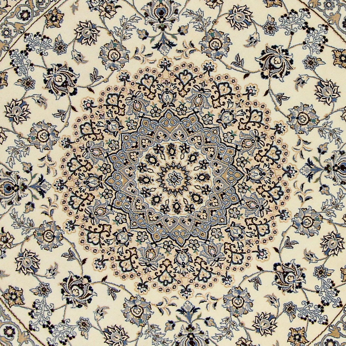 Tappeto Persero - Nain - Reale rotondo - 200 x 200 cm - beige