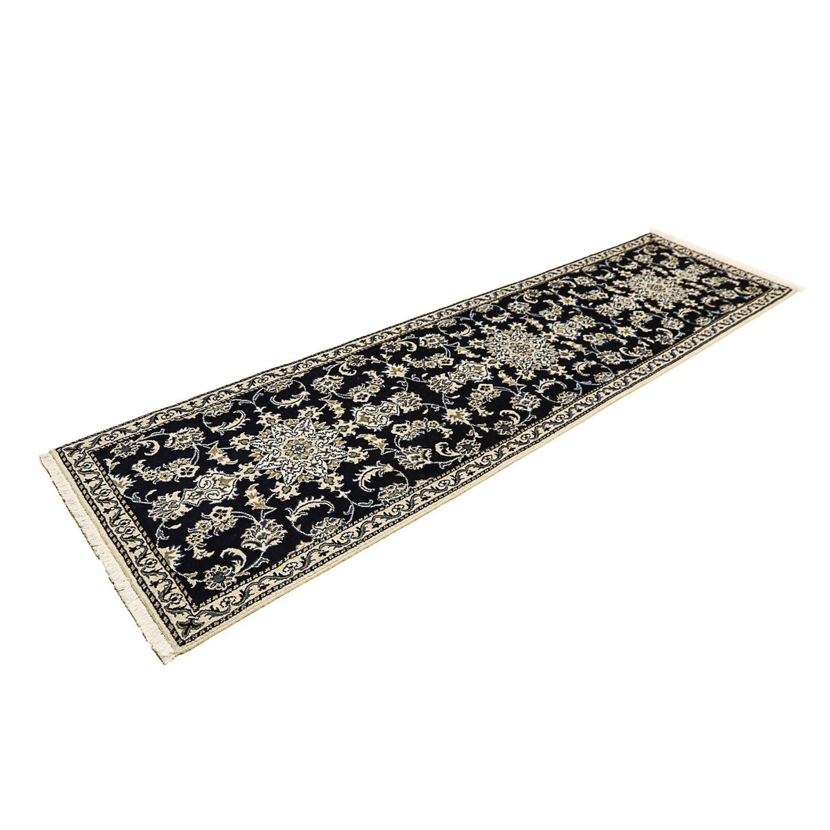 Tappeto corsia Tappeto Persero - Nain - 290 x 78 cm - blu scuro