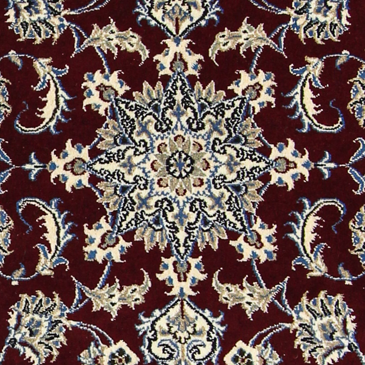 Tappeto corsia Tappeto Persero - Nain - 286 x 78 cm - rosso scuro