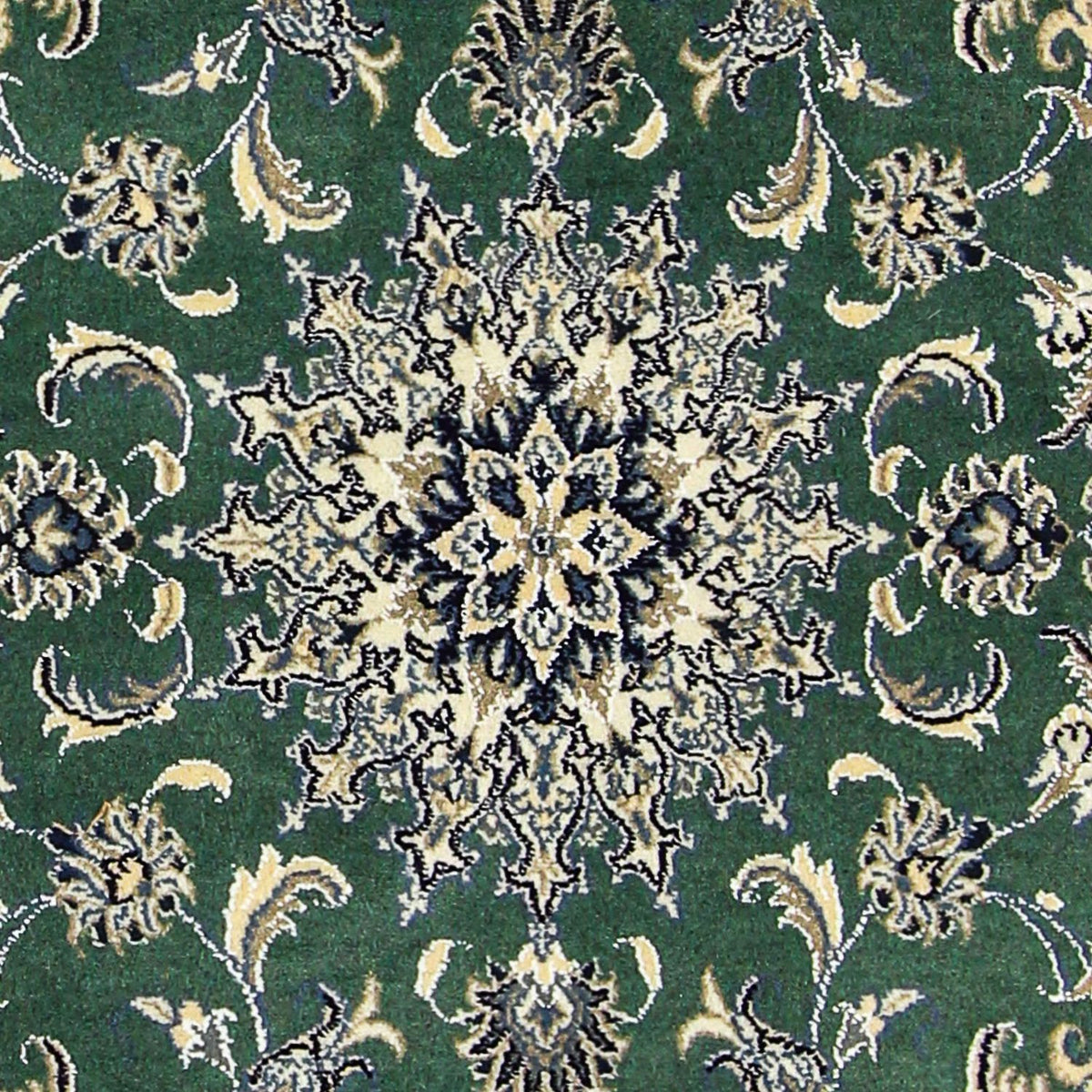 Tappeto Persero - Nain - 203 x 115 cm - verde scuro