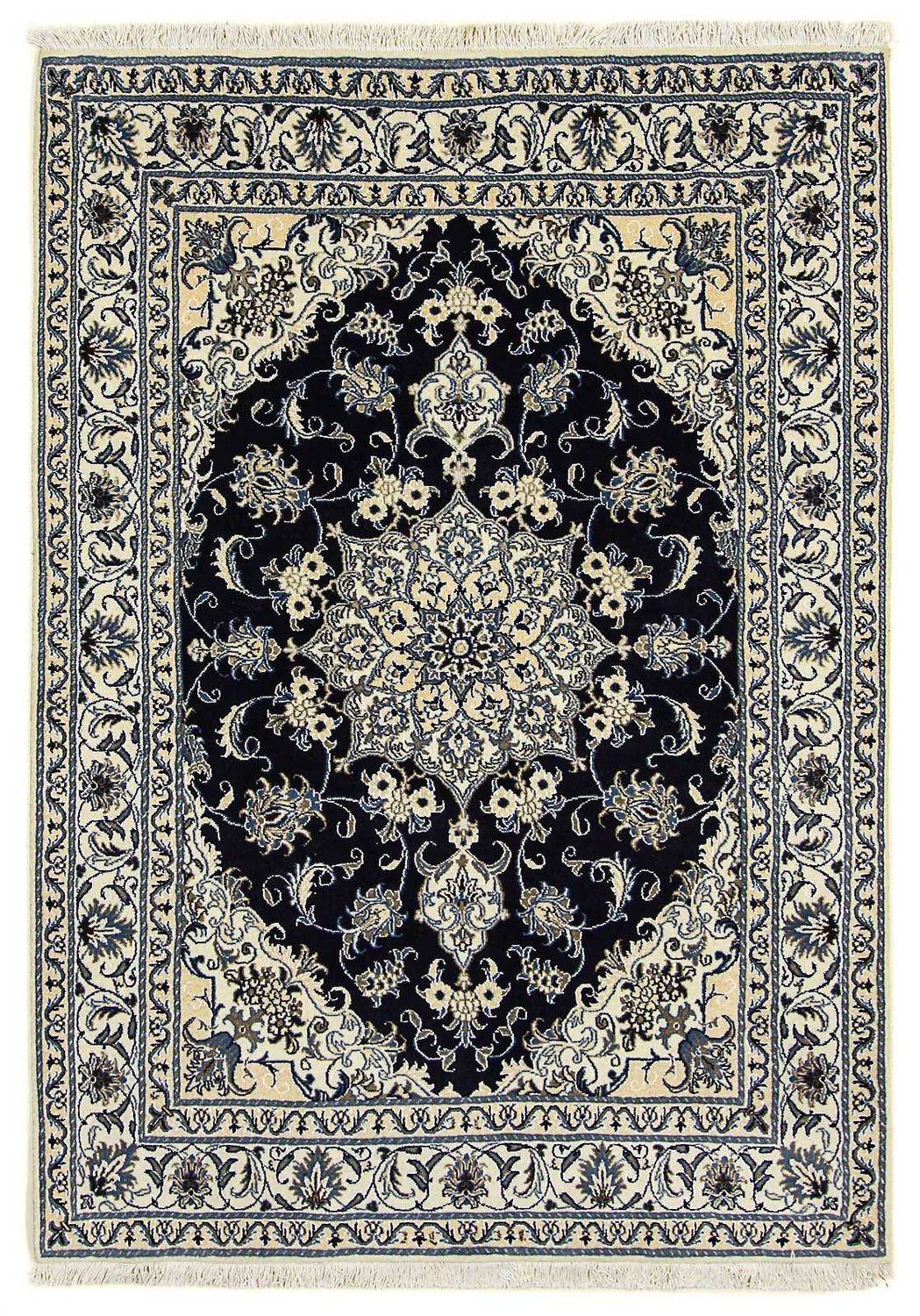 Tappeto Persero - Nain - 205 x 143 cm - blu scuro