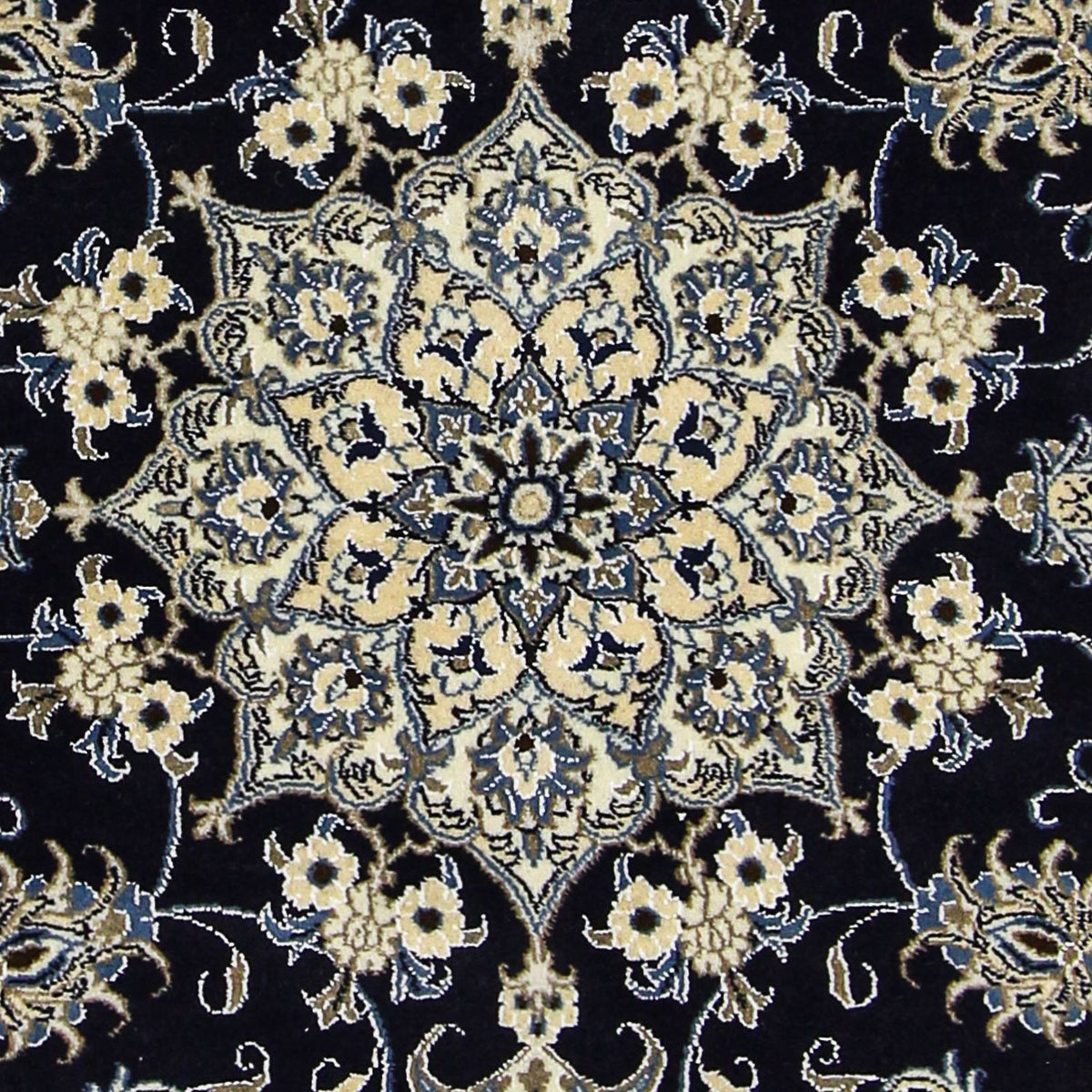 Tappeto Persero - Nain - 205 x 143 cm - blu scuro