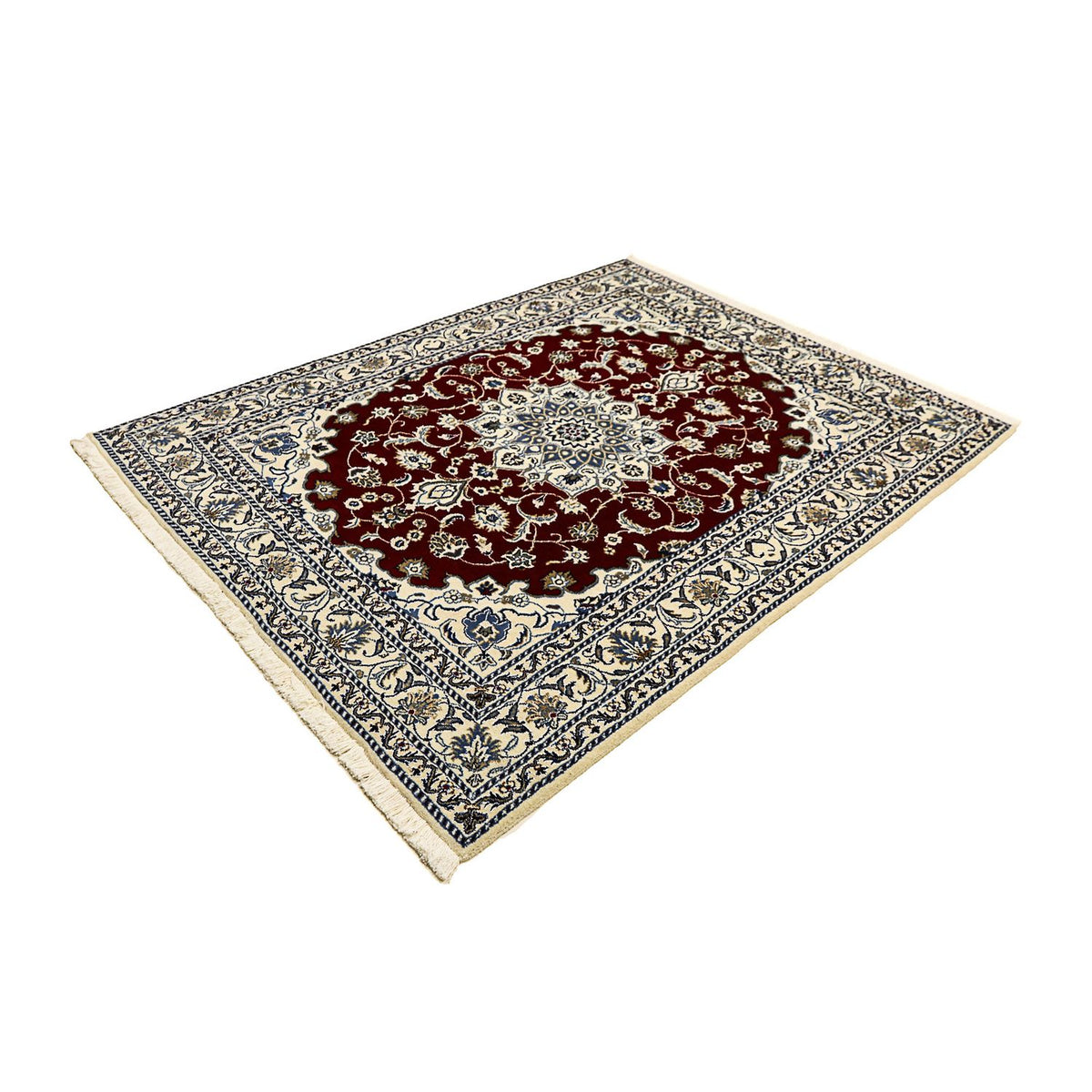 Tappeto Persero - Nain - 191 x 150 cm - rosso scuro