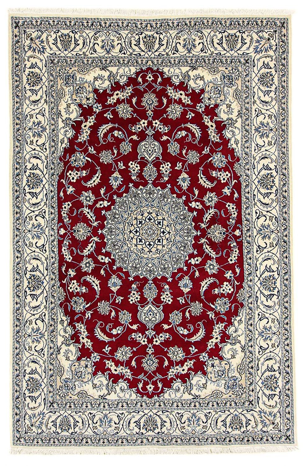 Tappeto Persero - Nain - 295 x 193 cm - rosso scuro