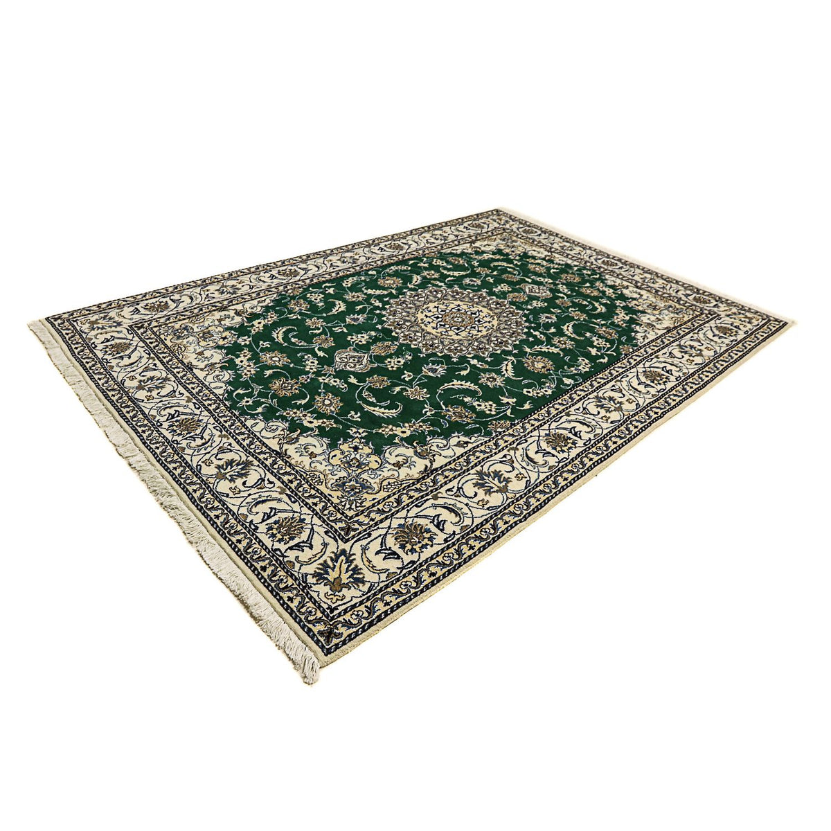 Tappeto Persero - Nain - 286 x 200 cm - verde scuro