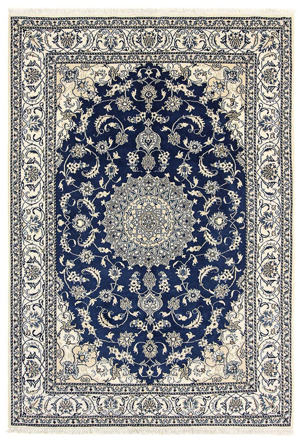 Tappeto Persero - Nain - 290 x 198 cm - blu scuro