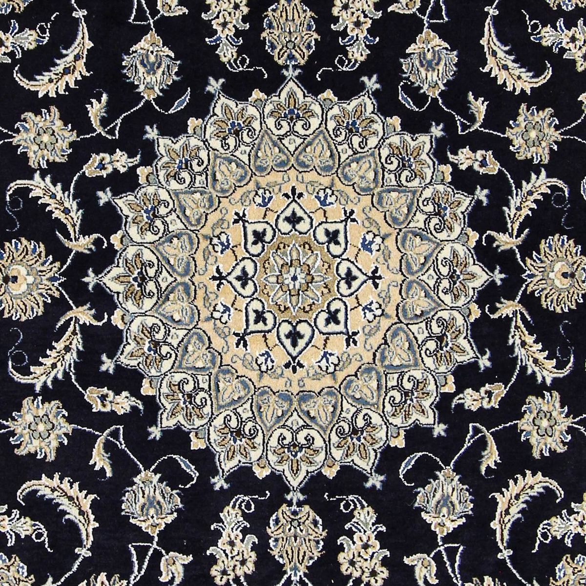 Tappeto Persero - Nain - 305 x 193 cm - blu scuro