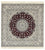 Tappeto Persero - Nain - Premio quadrato - 207 x 206 cm - rosso scuro