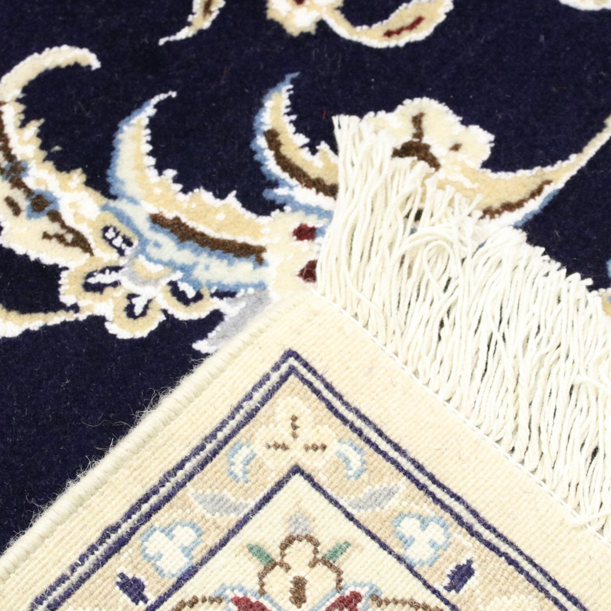 Tappeto Persero - Nain - Reale - 304 x 250 cm - blu scuro