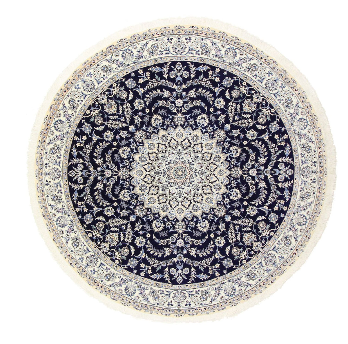 Tappeto Persero - Nain - Reale rotondo - 260 x 260 cm - blu scuro