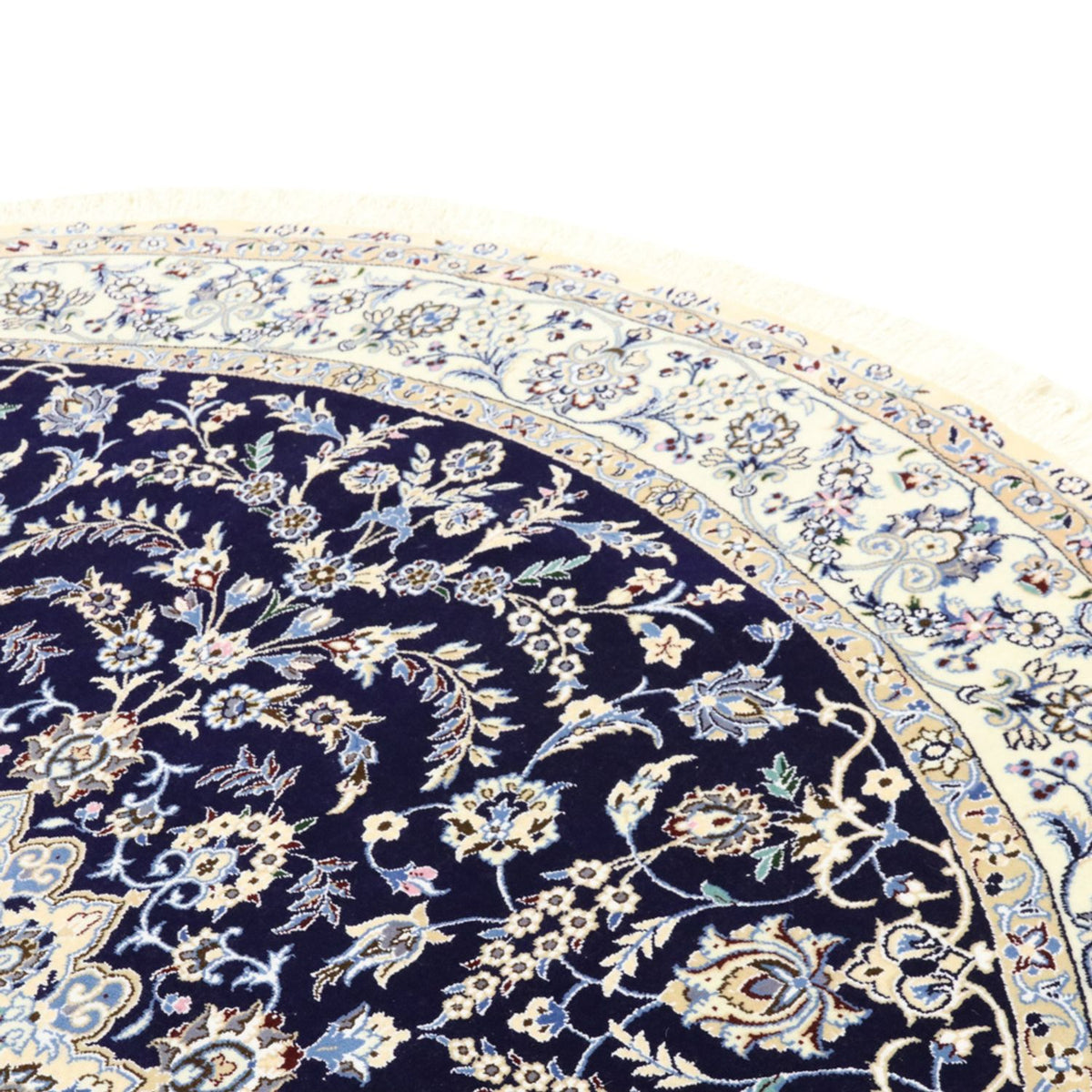 Tappeto Persero - Nain - Reale rotondo - 260 x 260 cm - blu scuro