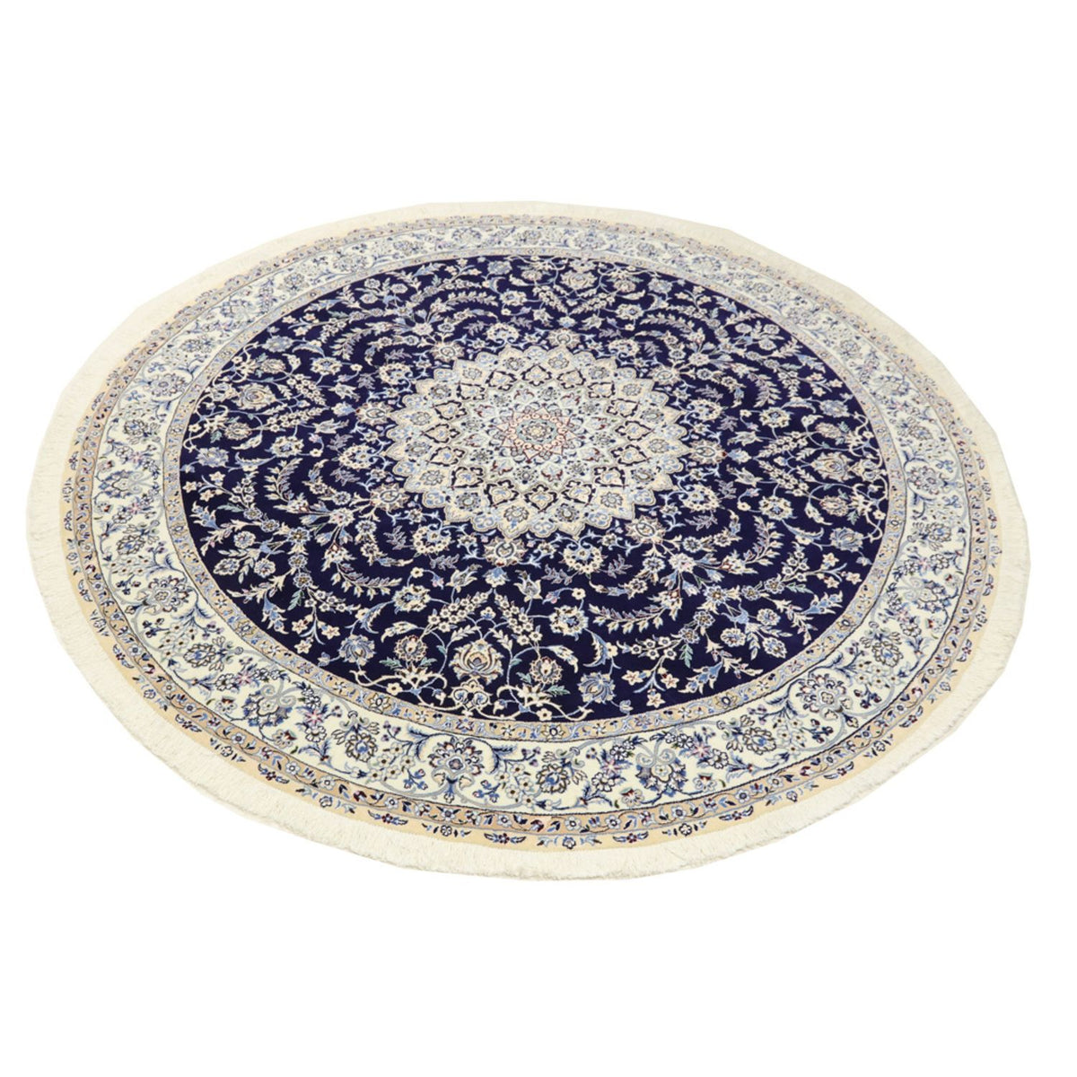 Tappeto Persero - Nain - Reale rotondo - 260 x 260 cm - blu scuro