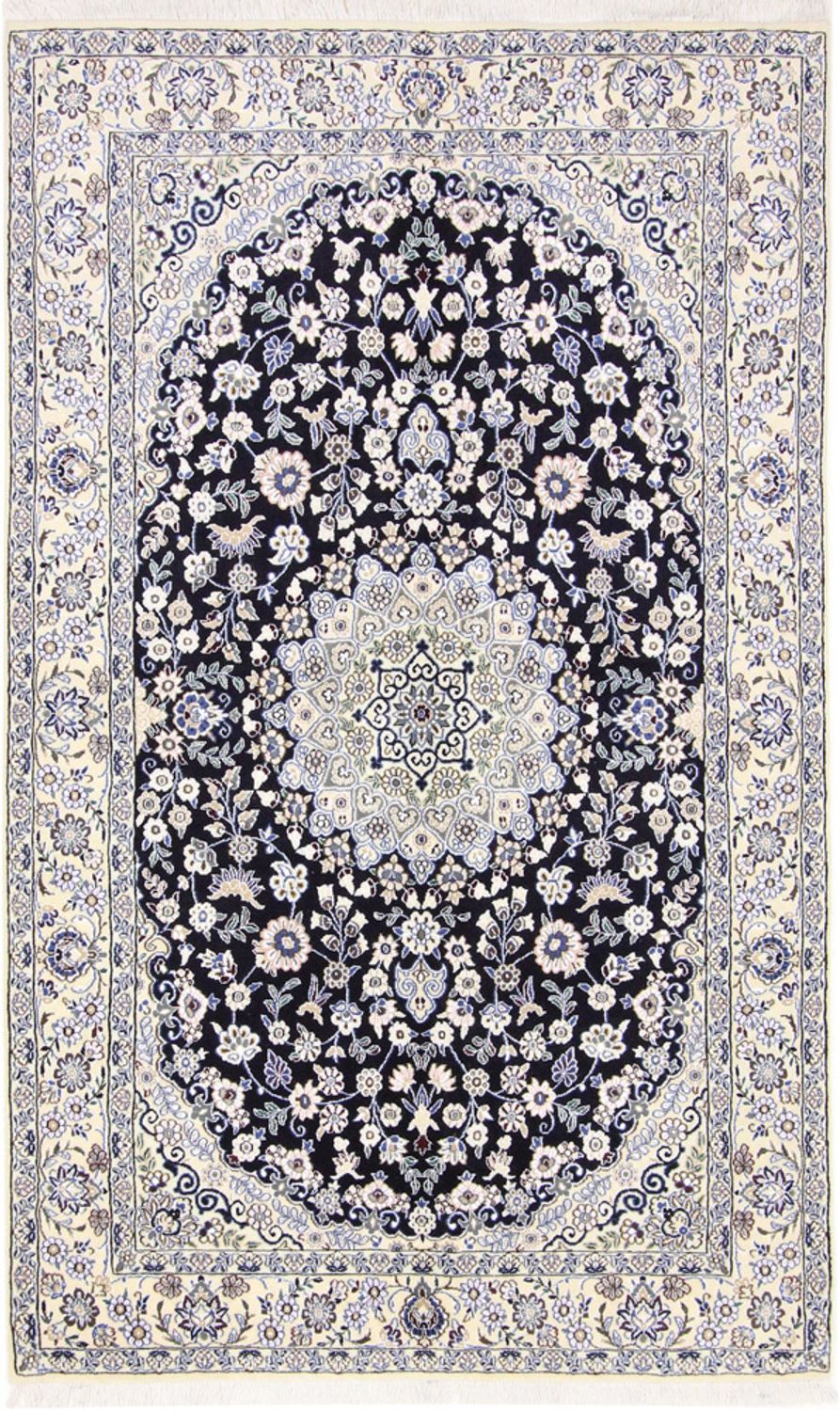 Tappeto Persero - Nain - Reale - 202 x 130 cm - blu scuro