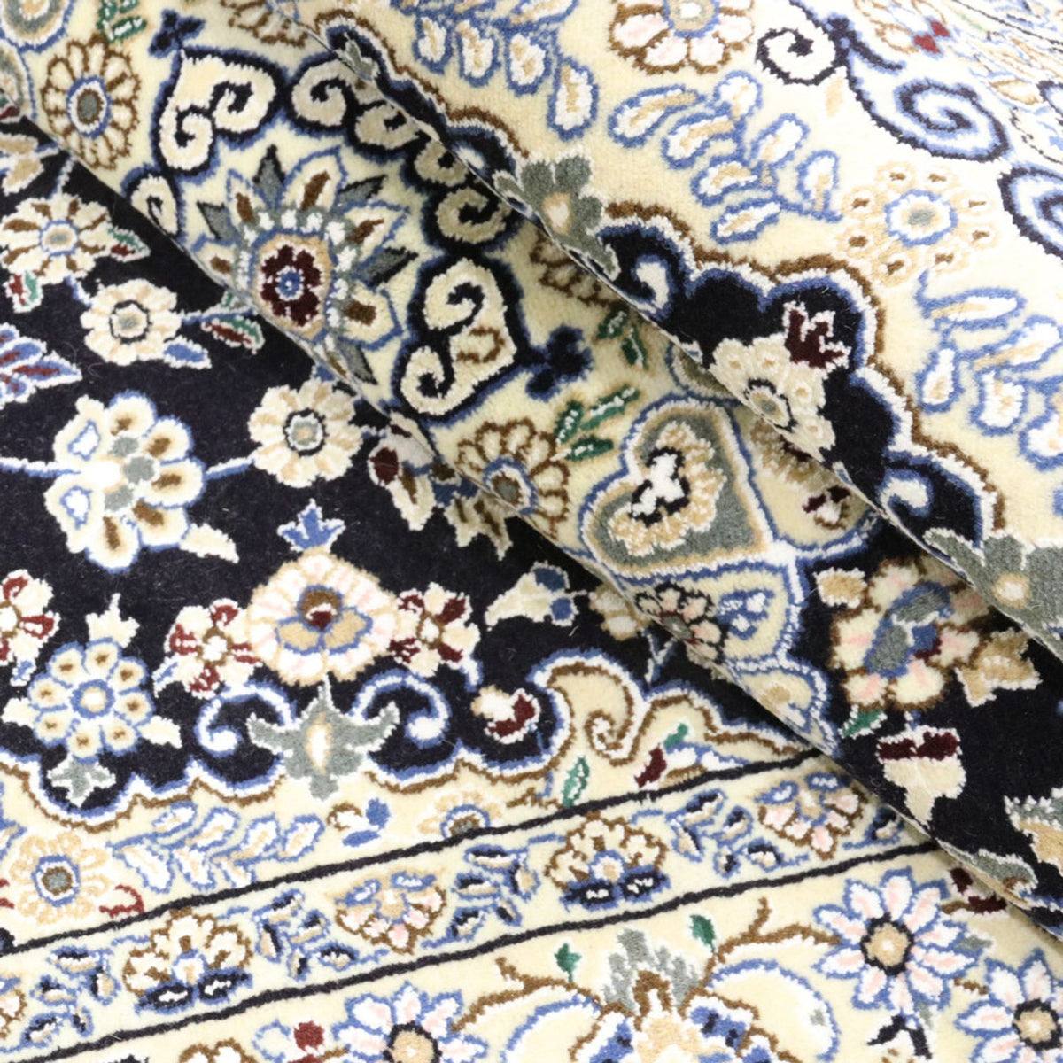 Tappeto Persero - Nain - Reale - 202 x 130 cm - blu scuro