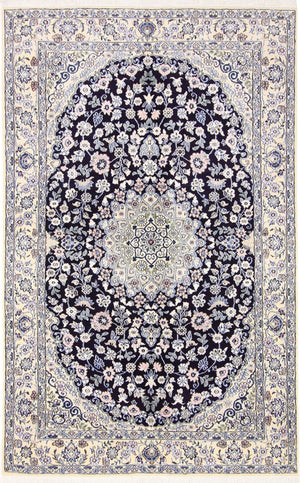 Tappeto Persero - Nain - Reale - 204 x 128 cm - blu scuro