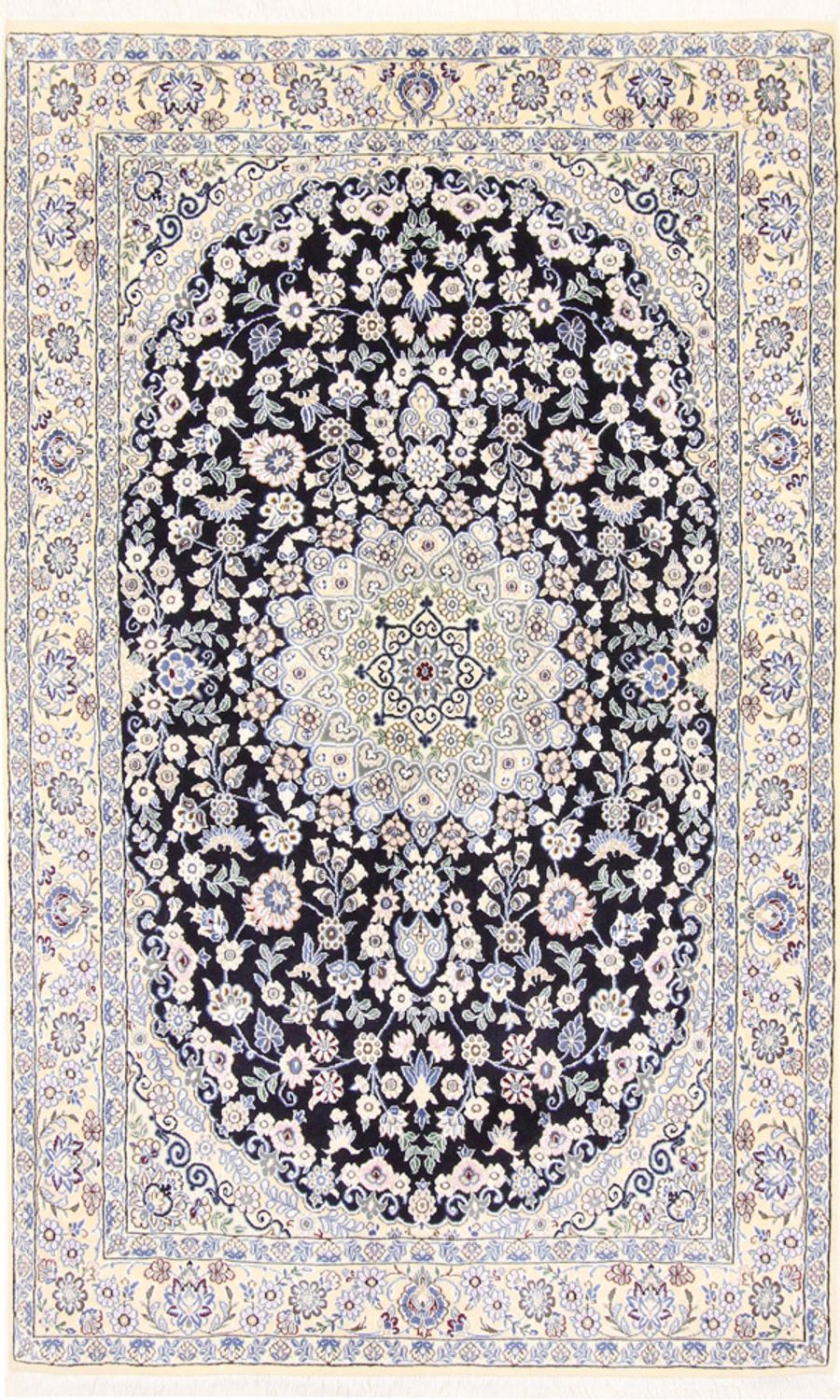 Tappeto Persero - Nain - Reale - 202 x 132 cm - blu scuro