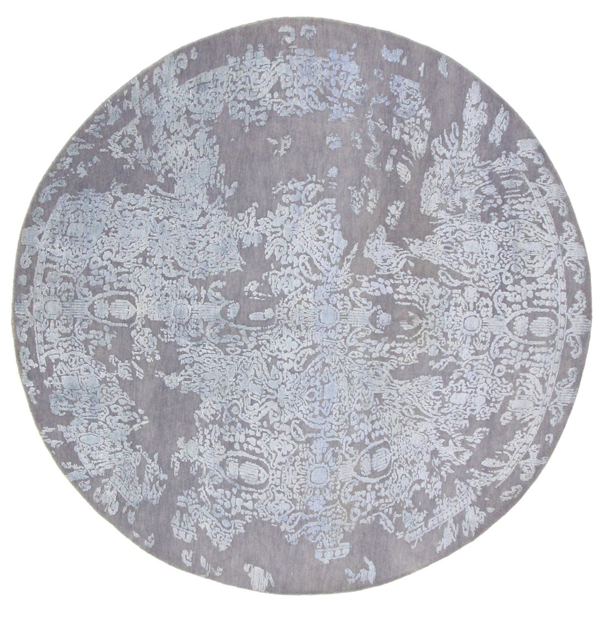 Tappeto di design rotondo  - 243 x 243 cm - blu chiaro