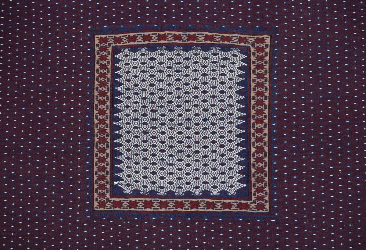 Tappeto Kelim - Orientale - 146 x 135 cm - blu