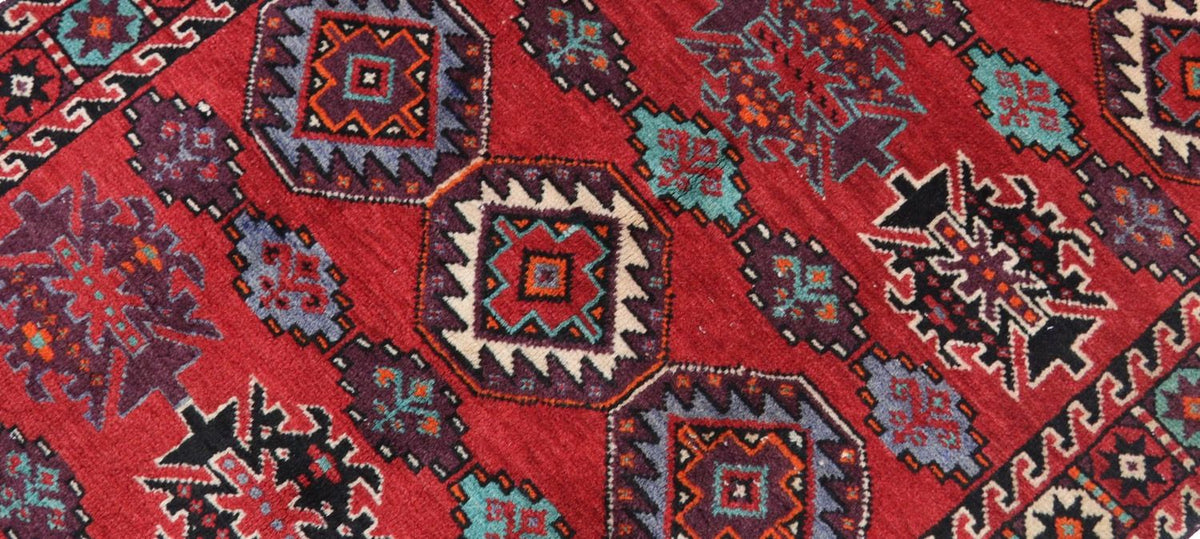 Tappeto Belutsch - 198 x 102 cm - rosso scuro