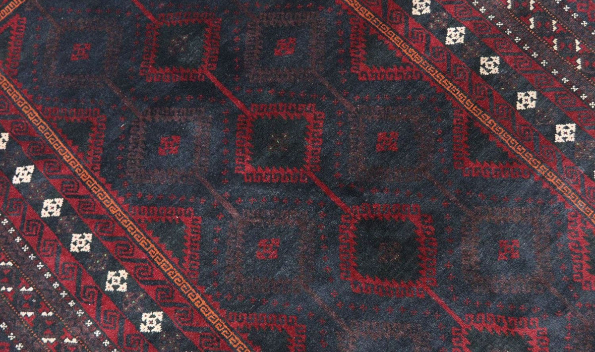 Tappeto Belutsch - 191 x 115 cm - rosso scuro