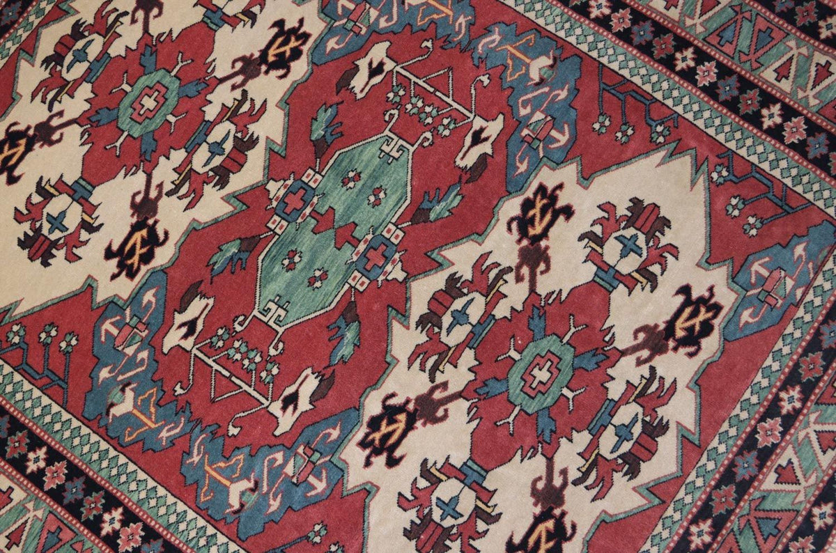 Tappeto afgano quadrato  - 145 x 135 cm - rosso