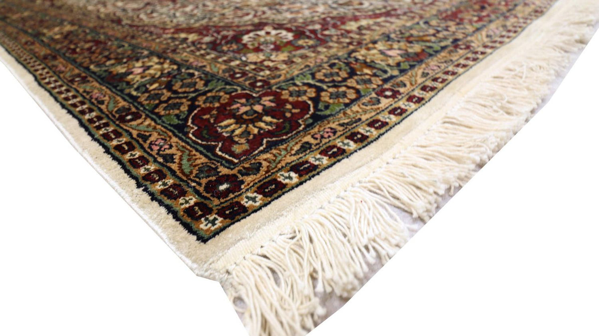 Tappeto di seta - Seta del Kashmir - 170 x 109 cm - rosso