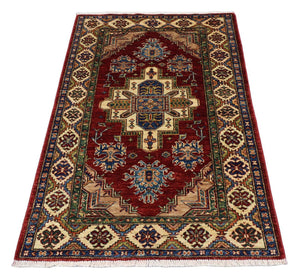 Tappeto Ziegler - Kazak - 155 x 102 cm - rosso scuro