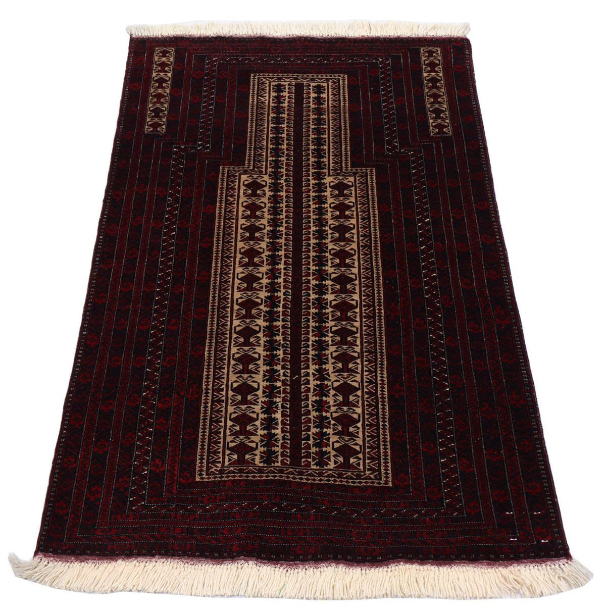 Tappeto afgano - 150 x 95 cm - rosso scuro