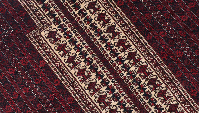 Tappeto afgano - 150 x 95 cm - rosso scuro