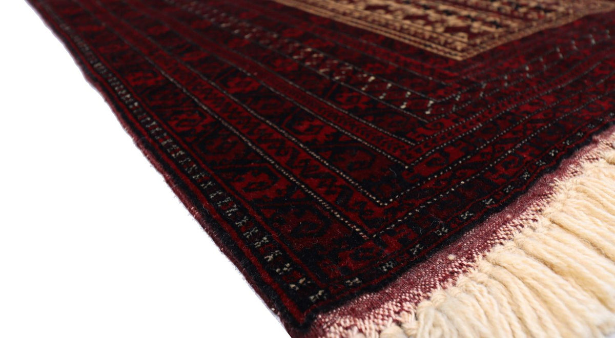 Tappeto afgano - 150 x 95 cm - rosso scuro