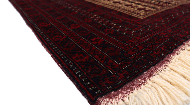 Tappeto afgano - 150 x 95 cm - rosso scuro