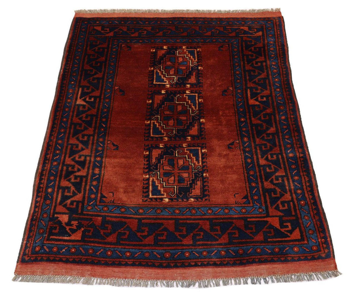 Tappeto afgano - 115 x 94 cm - ruggine