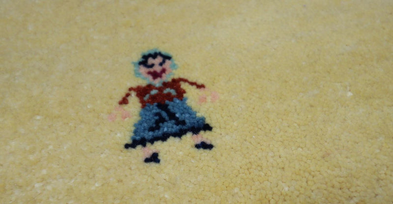 Tappeto Gabbeh - Loribaft Persero - 155 x 128 cm - verde oliva