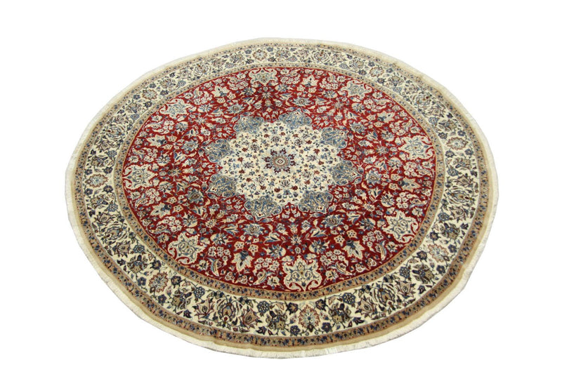 Tappeto Persero - Nain - Reale rotondo  - 191 x 191 cm - rosso