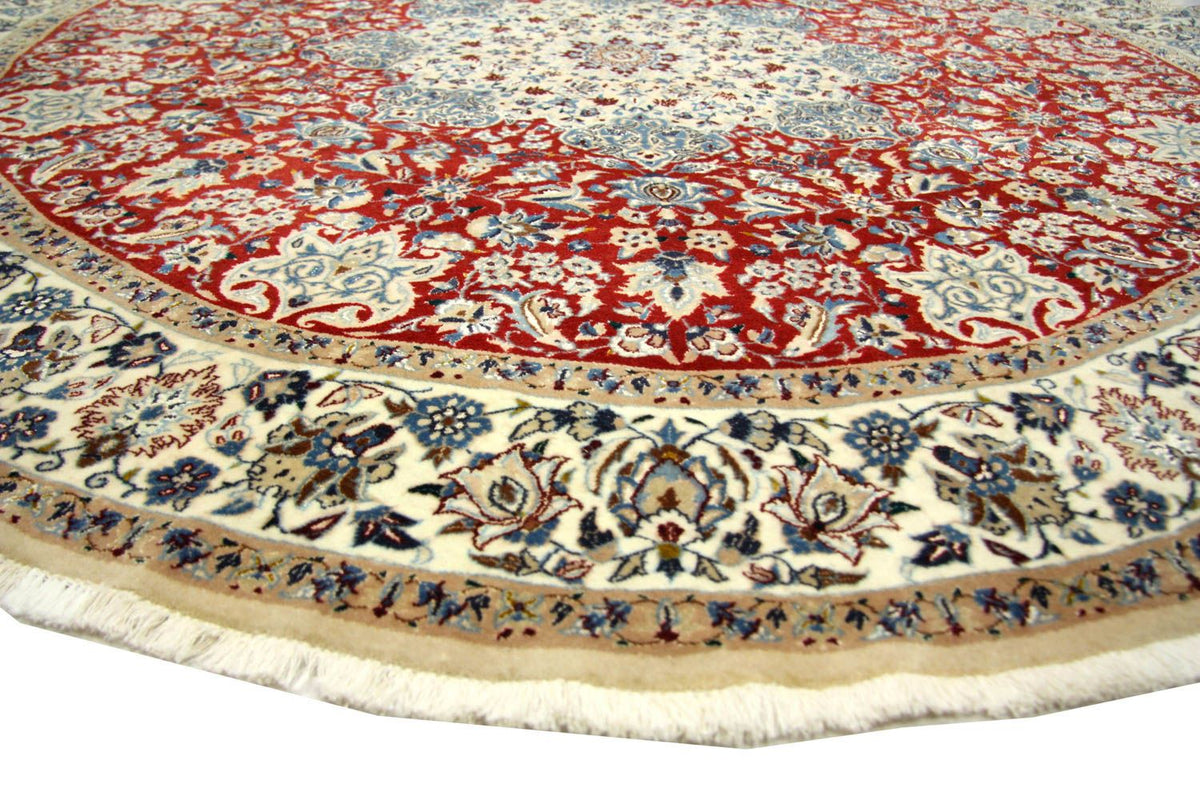 Tappeto Persero - Nain - Reale rotondo  - 191 x 191 cm - rosso