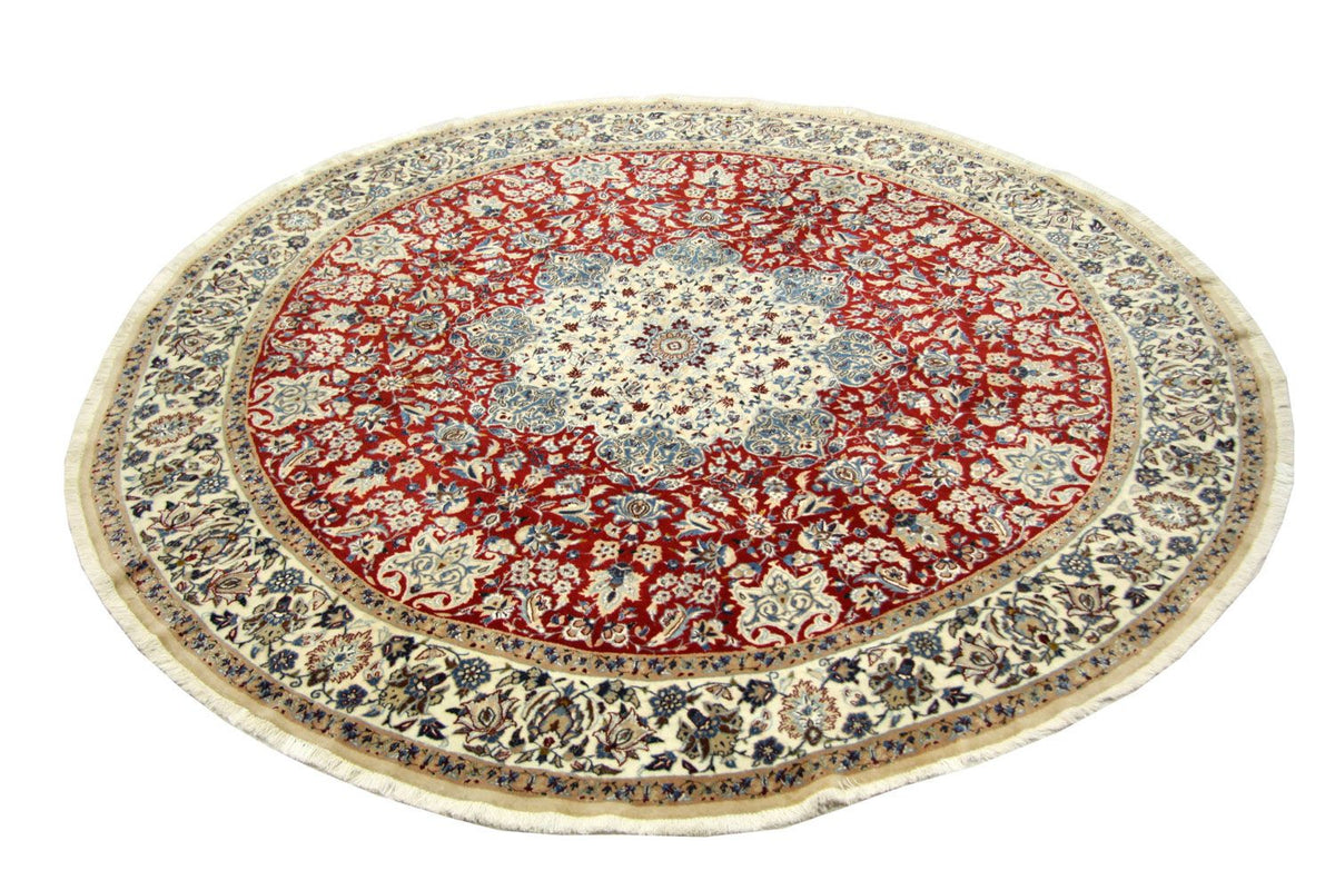 Tappeto Persero - Nain - Reale rotondo  - 191 x 191 cm - rosso