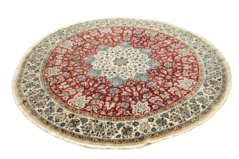 Tappeto Persero - Nain - Reale rotondo  - 191 x 191 cm - rosso