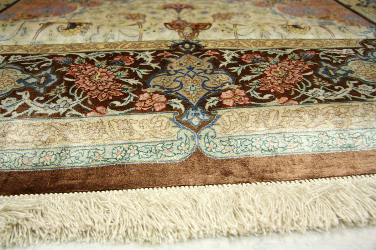 Tappeto di seta - Ghom seta - Premio - 240 x 155 cm - beige